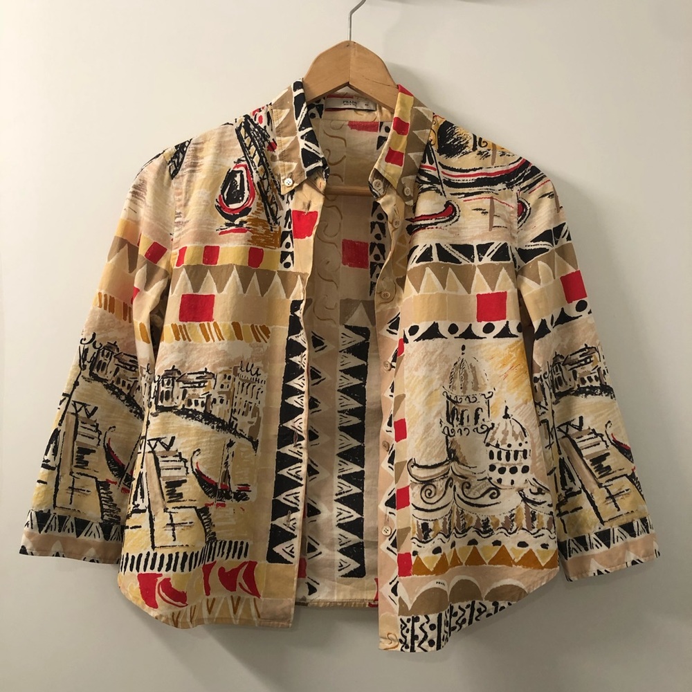 Prada Printed Button-up Shirt